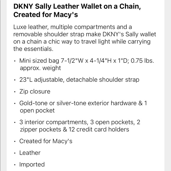 🍒 🆕DKNY Sally XBody Wallet - Picture 7 of 7